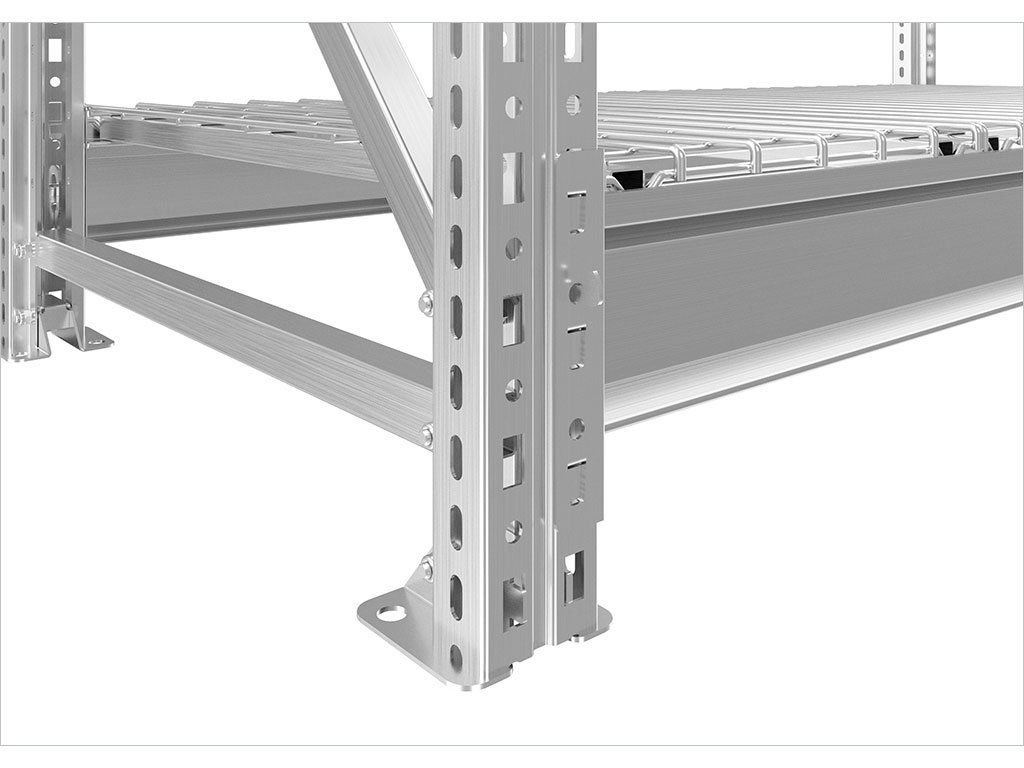 Стеллаж MS Pro 250/150X60/4 с сетчатыми полками